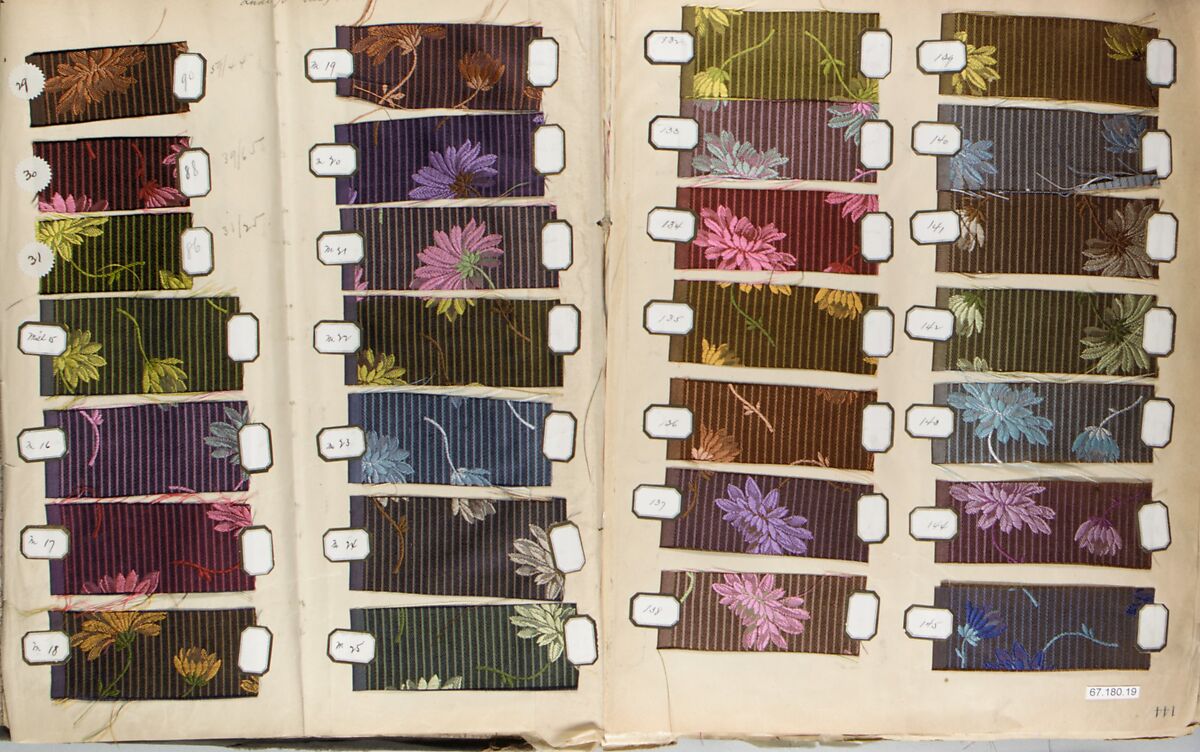 Textile Sample Book, French