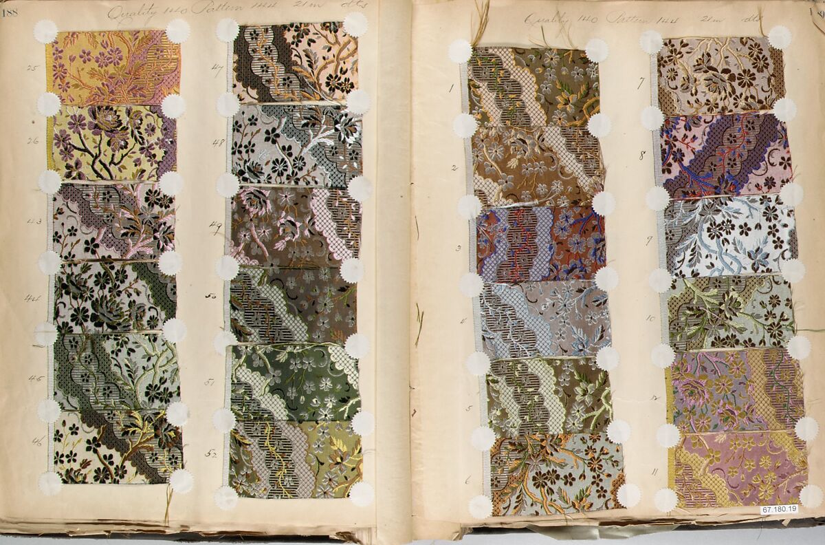 Textile Sample Book, French
