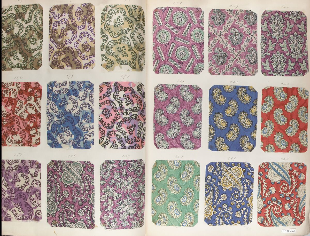 Textile Sample Book, French 