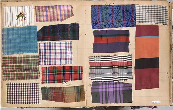 Textile Sample Book, French and American