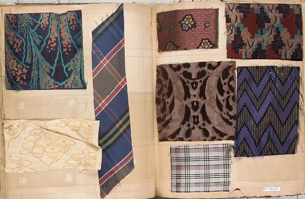 Textile Sample Book, possibly William Openhym &amp; Sons, French 