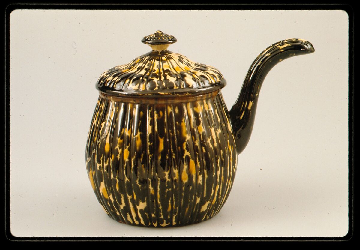 Covered bean pot, Lyman, Fenton &amp; Co. (1849–52), Earthenware, American