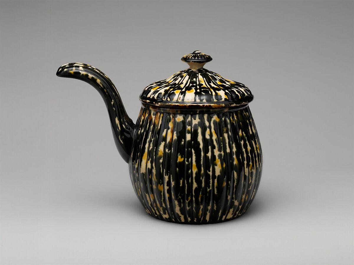 Covered bean pot, Lyman, Fenton &amp; Co. (1849–52), Earthenware, American 