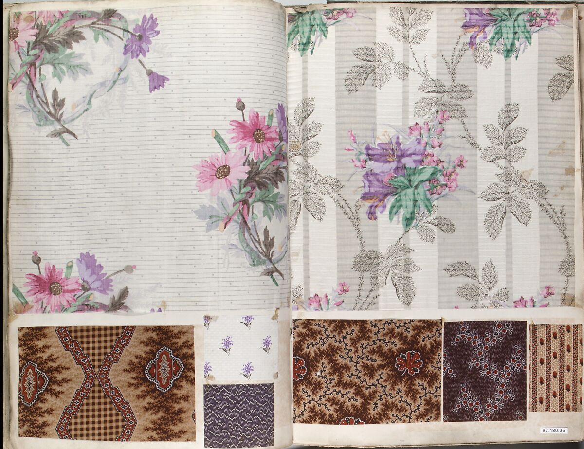 Textile Sample Book, French