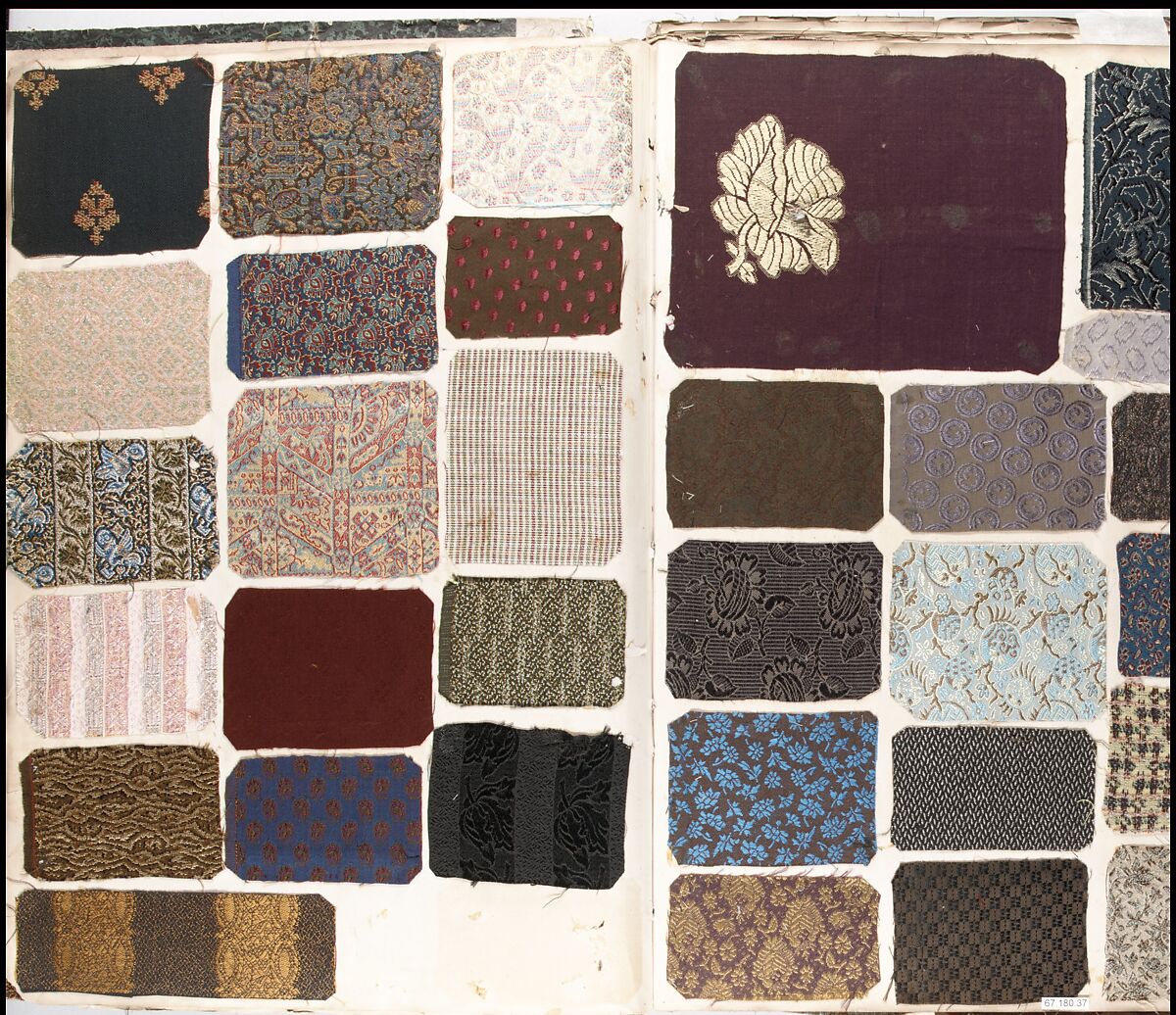 Textile Sample Book, French, Roubaix
