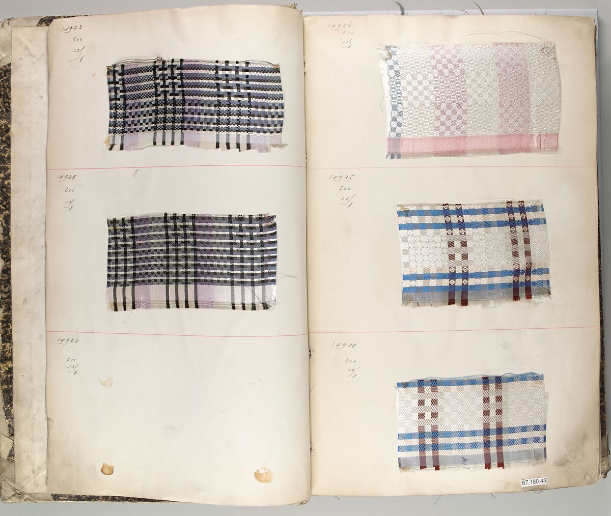 Textile Sample Book, French