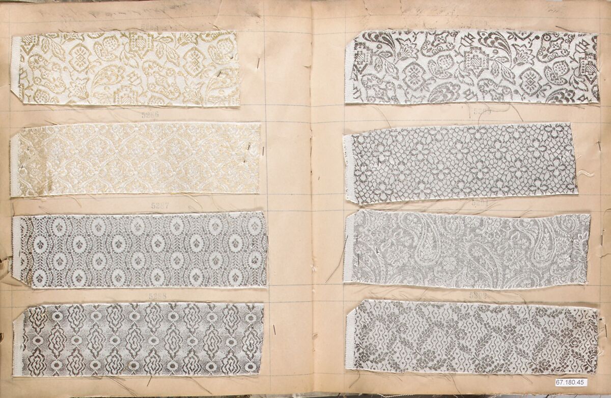Textile Sample Book, possibly William Openhym &amp; Sons, French, Lyons
