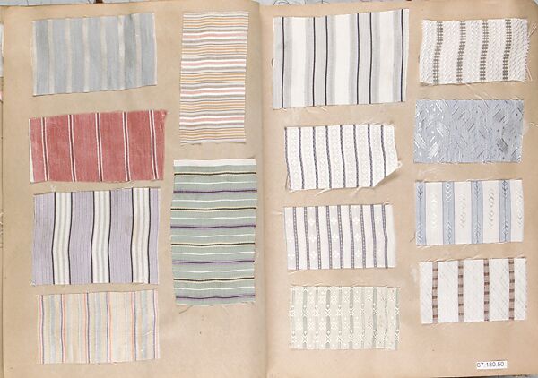 Patterned silks (12 books), Silk, French 