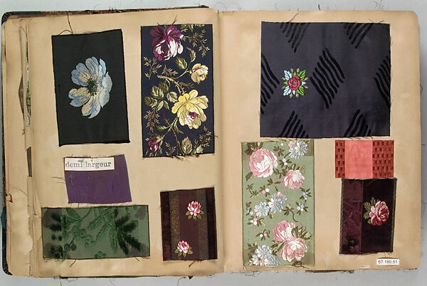 Patterned silks (12 books), French 