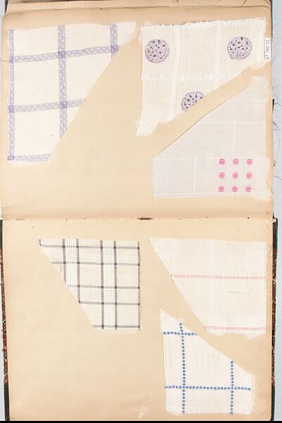 Patterned silks (12 books), Silk, French