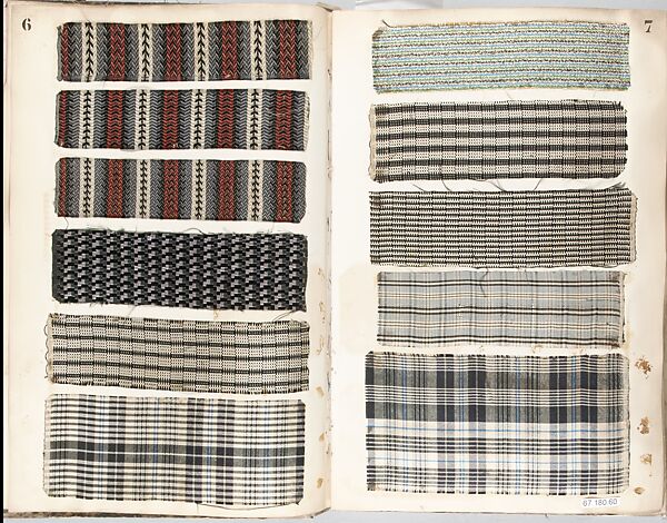Textile Sample Book, French