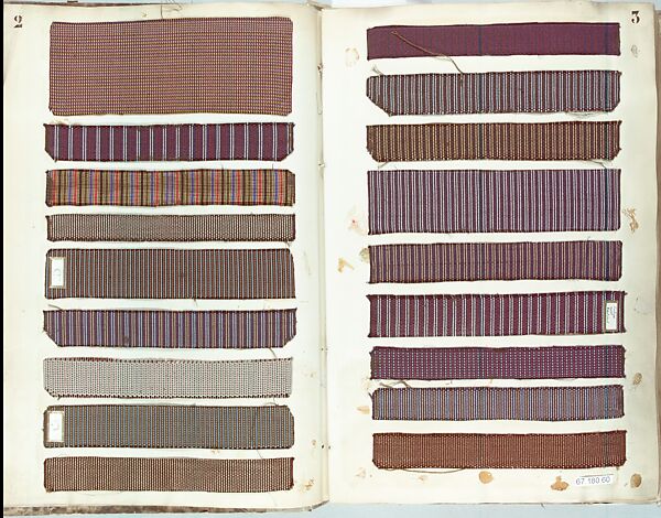 Textile Sample Book, French