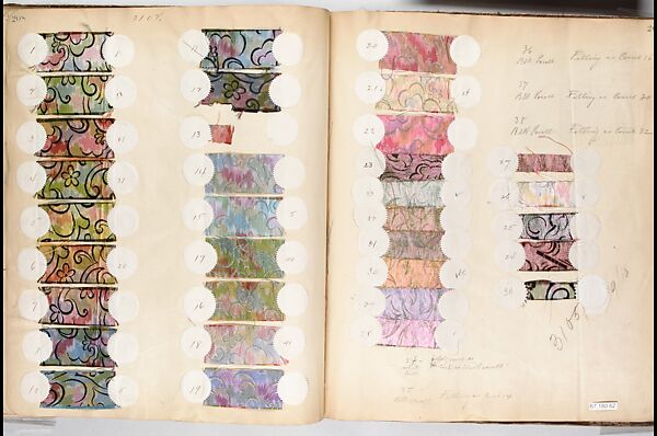 Textile Sample Book, French
