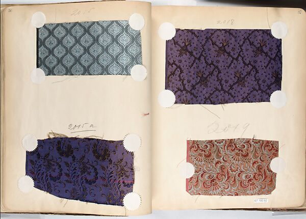 Textile Sample Book, French