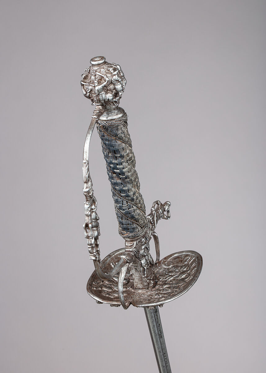 Smallsword, Steel, silver, wood, probably Dutch