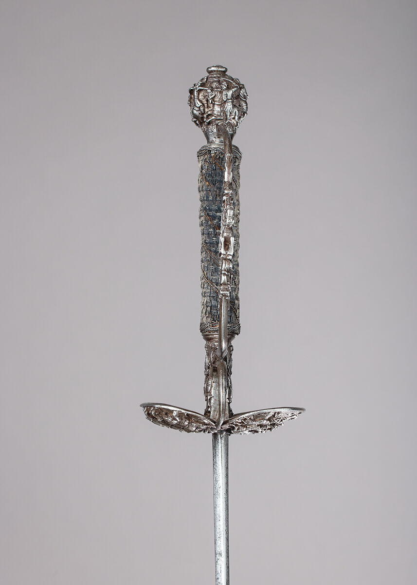 Smallsword, Steel, silver, wood, probably Dutch