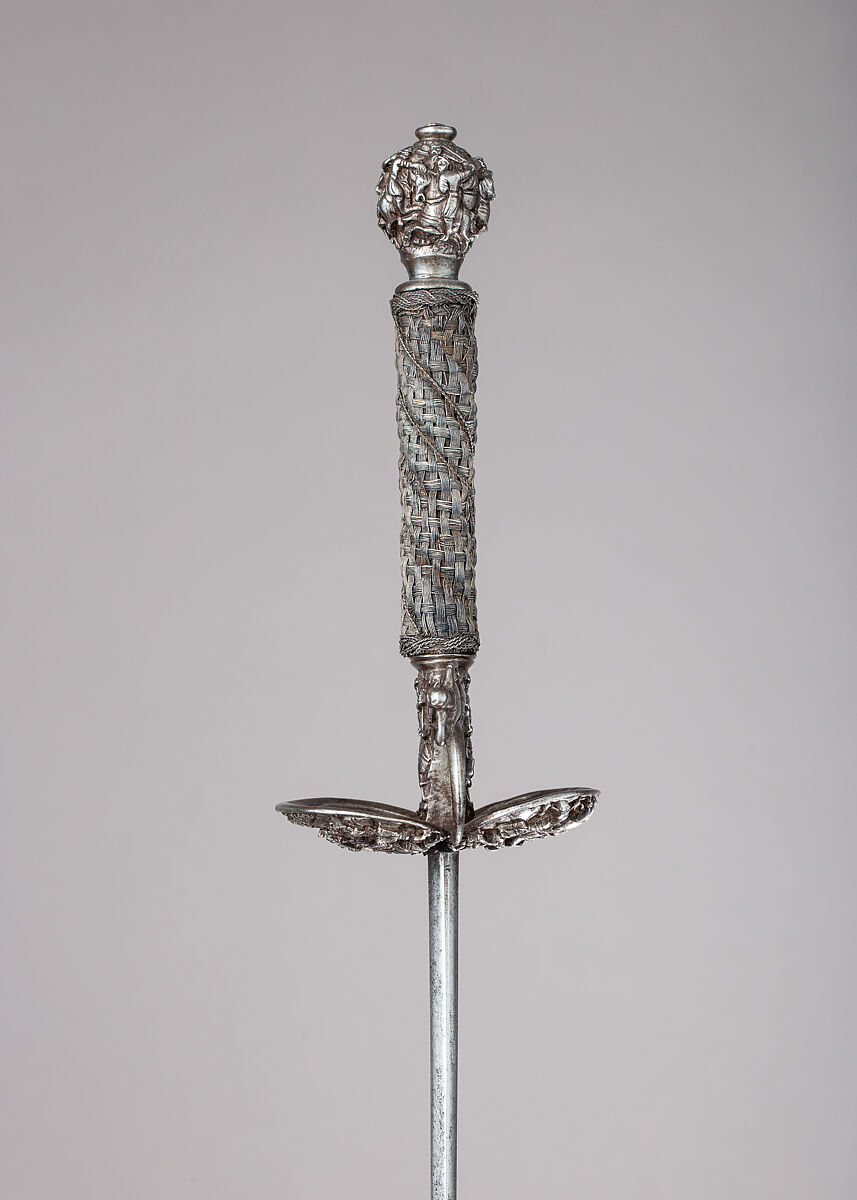 Smallsword, Steel, silver, wood, probably Dutch
