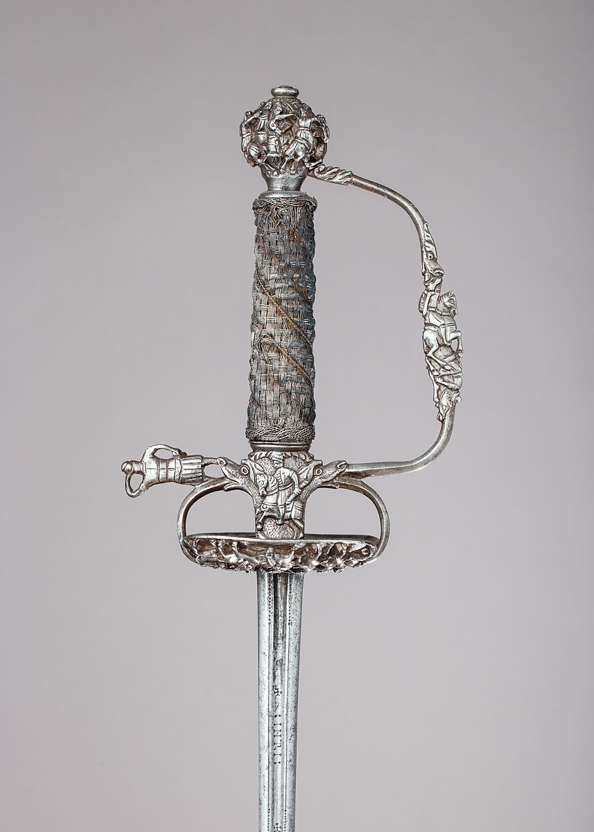 Smallsword, Steel, silver, wood, probably Dutch