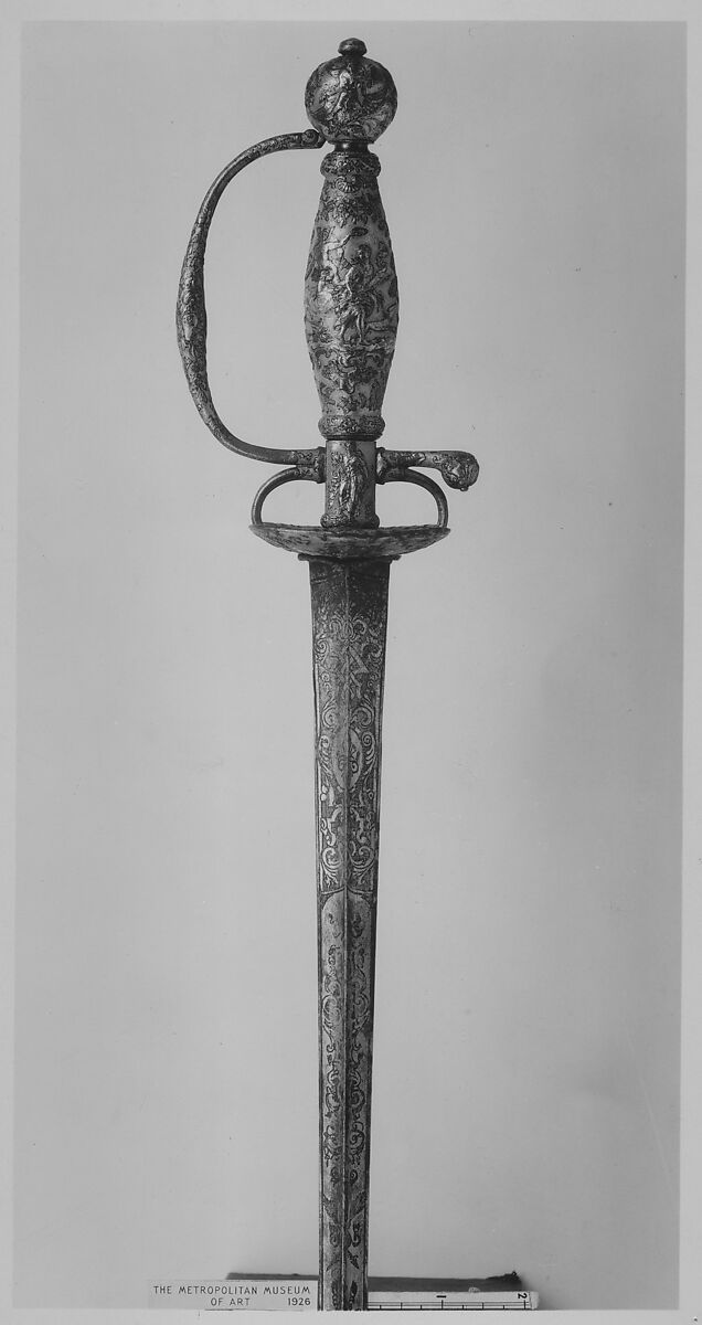 Smallsword, Steel, gold, textile, French 