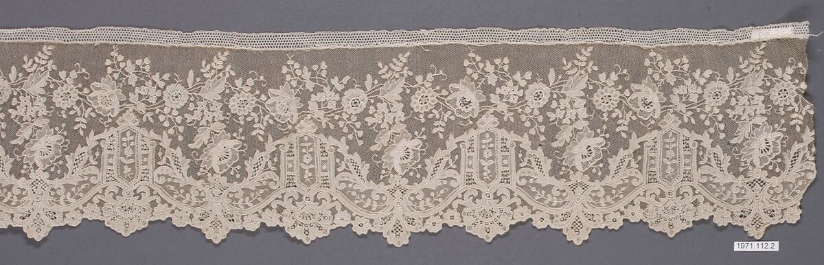 Border, Needle lace, point d’Alençon, French