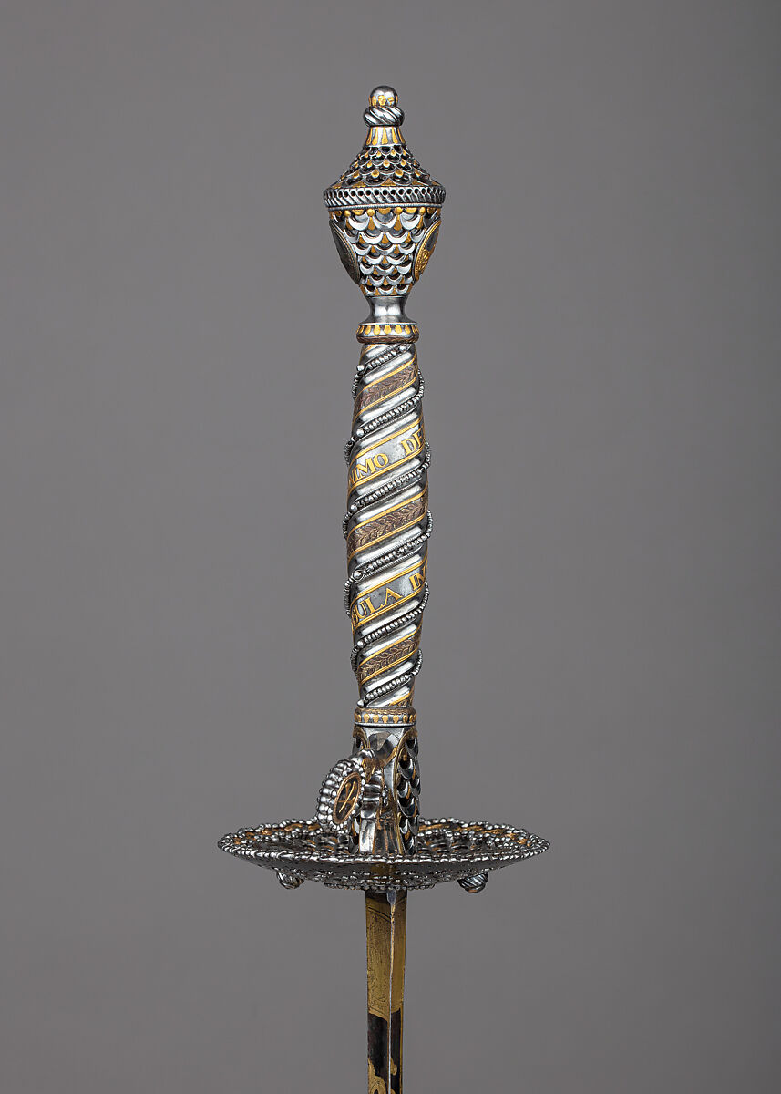 Presentation Smallsword with Scabbard of Admiral Marriot Arbuthnot (1711–1794), Gold, steel, wood, fish skin, British