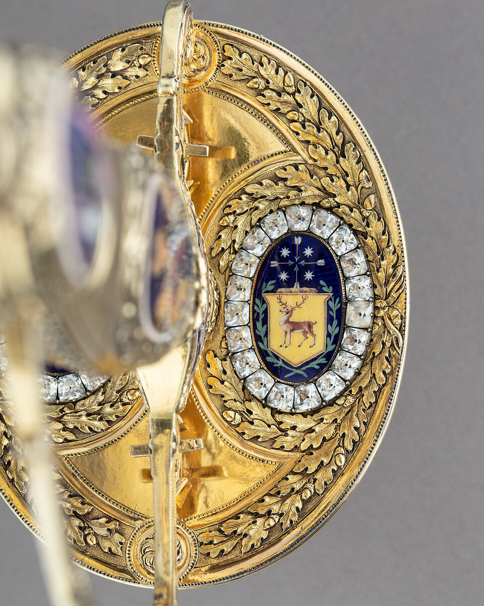 Presentation Smallsword with Scabbard, James Morisset (British, London 1738–1815), Silver, enamel, steel, paste brilliants, wood, fish skin, British, London