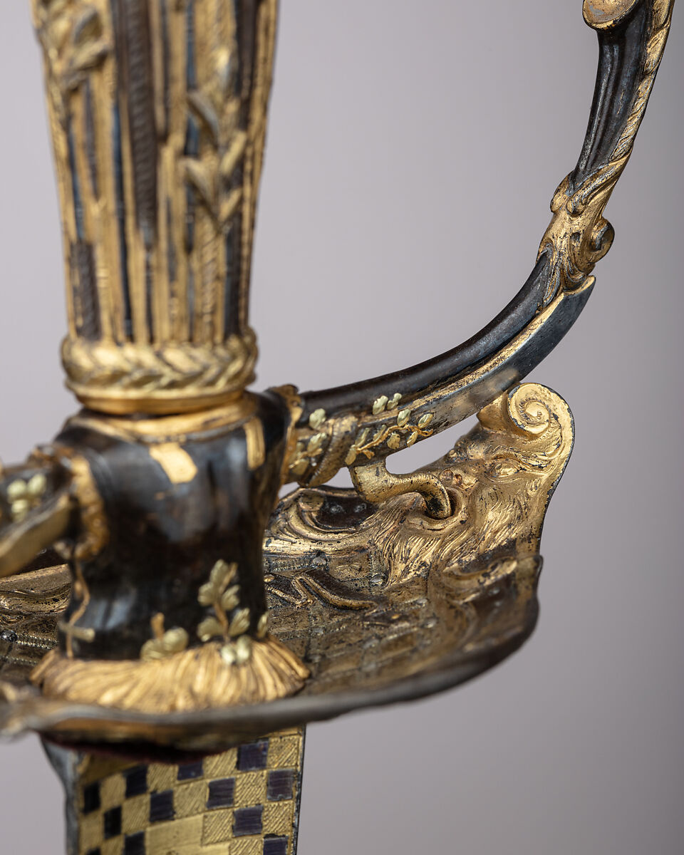 Smallsword with Scabbard, Steel, silver, gold, wood, leather, textile, French