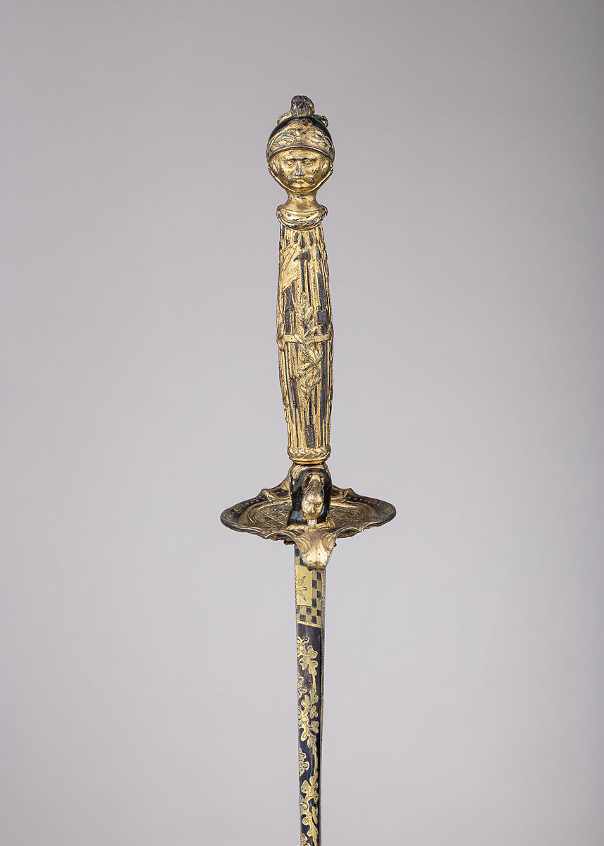 Smallsword with Scabbard, Steel, silver, gold, wood, leather, textile, French