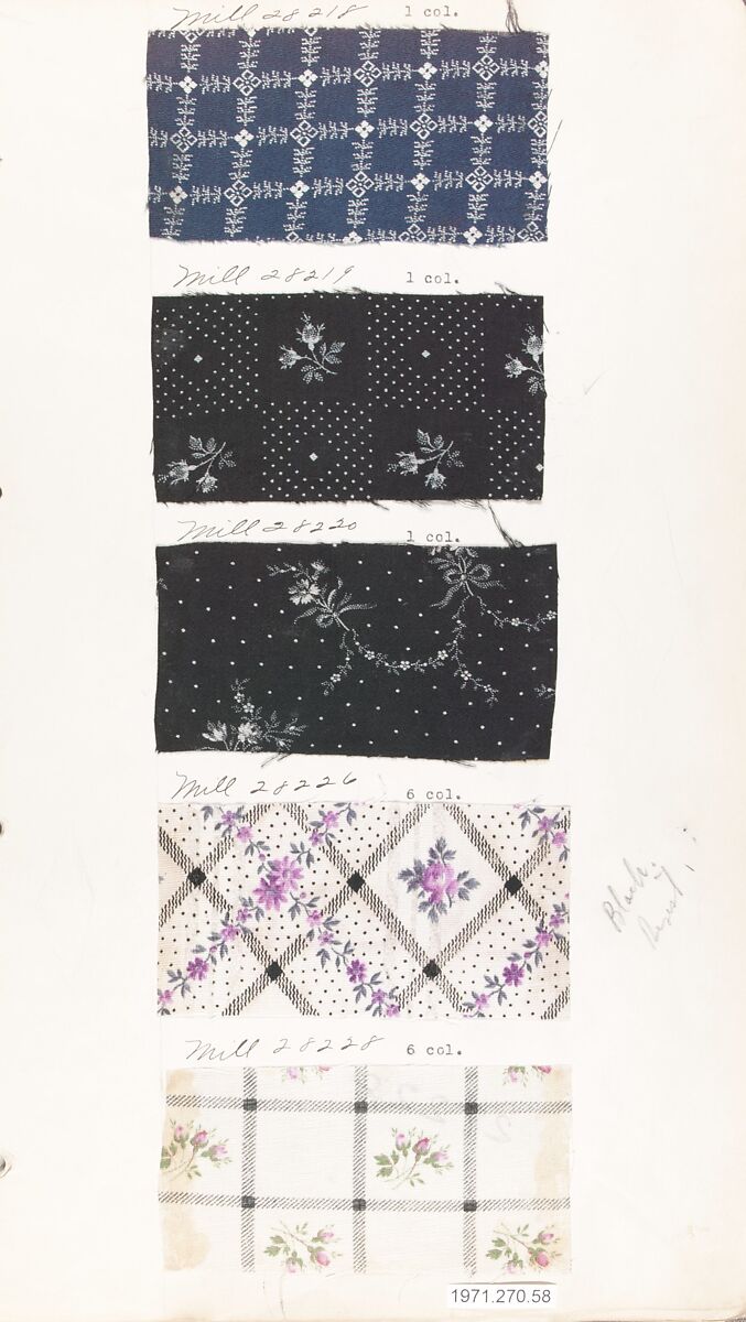 Textile Sample Book, British or American