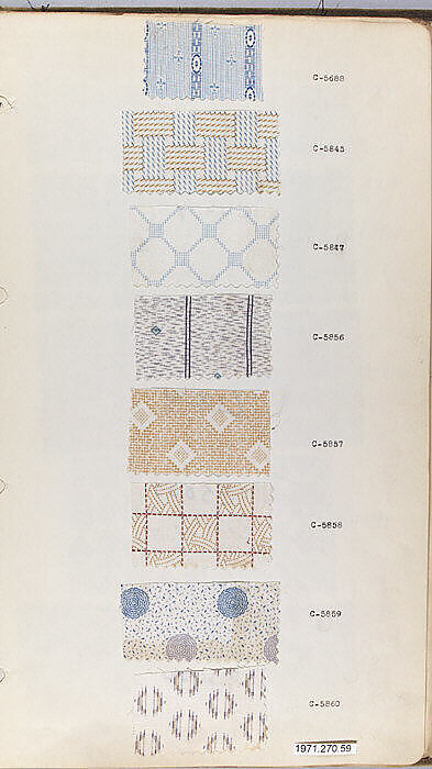 Textile Sample Book, British or American 