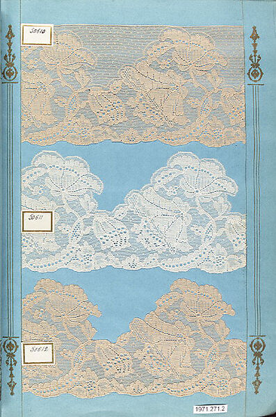 Sample books (3), Machine made lace, French, Calais
