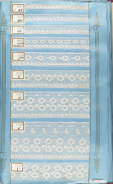 Sample books (3), Machine made lace, French, Calais