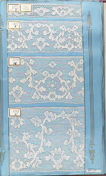Sample books (3), Machine made lace, French, Calais