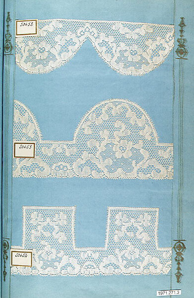 Sample books (3), Machine made lace, French, Calais 