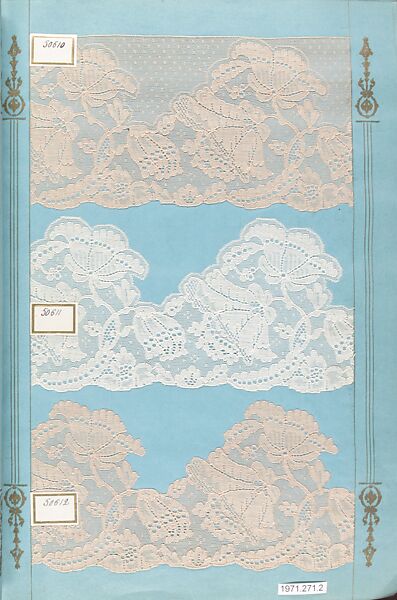 Sample books (3), Machine made lace, French, Calais