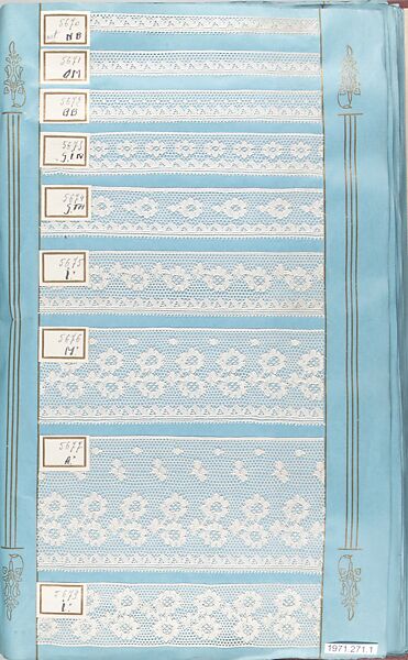 Sample books (3), Machine made lace, French, Calais