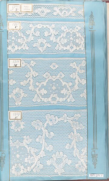 Sample books (3), Machine made lace, French, Calais
