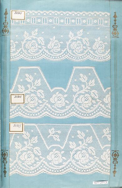 Sample books (3), Machine made lace, French, Calais