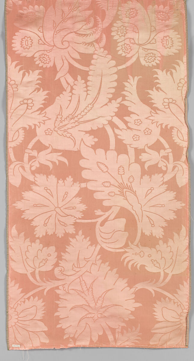 Skirt panel, Silk, British, London, Spitalfields