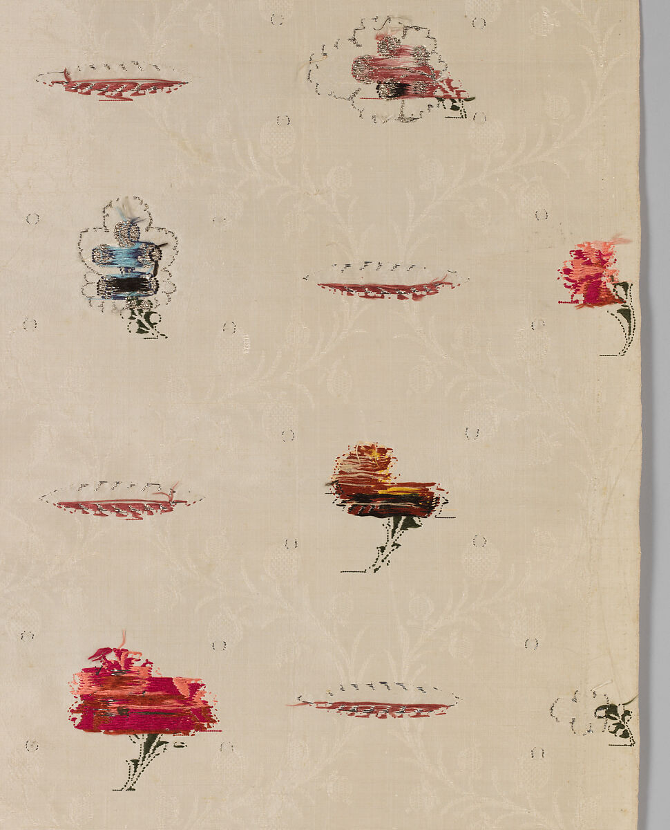 Length, Silk and metal  thread, British, London, Spitalfields