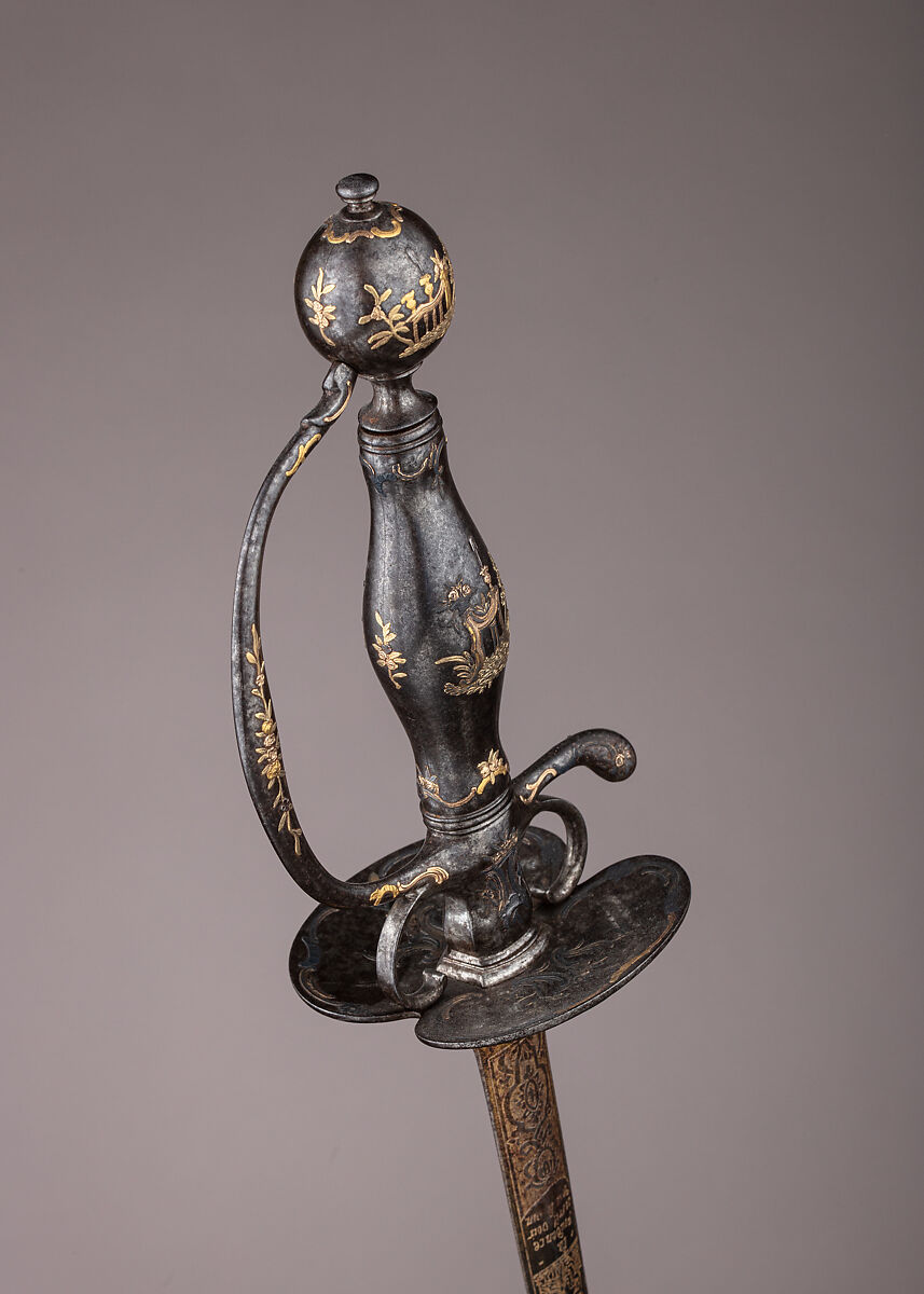 Smallsword, Steel, gold, probably Russian, Tula