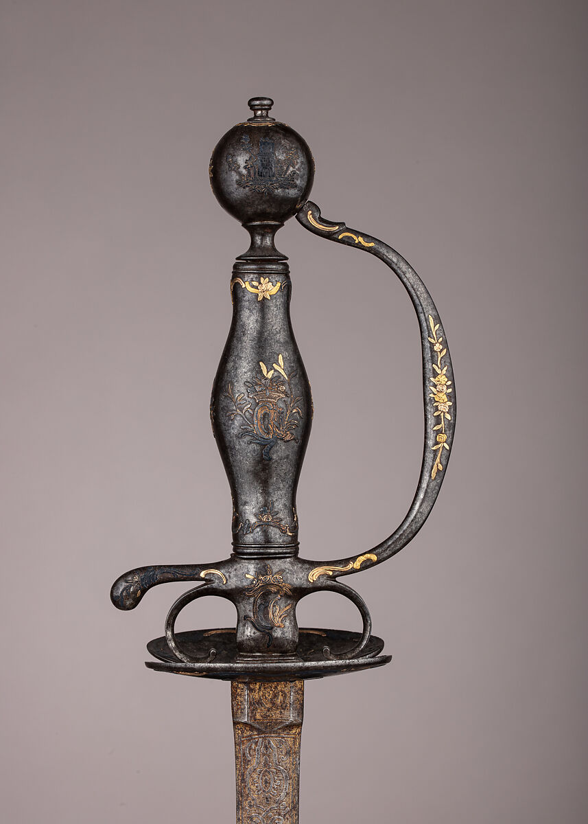 Smallsword, Steel, gold, probably Russian, Tula