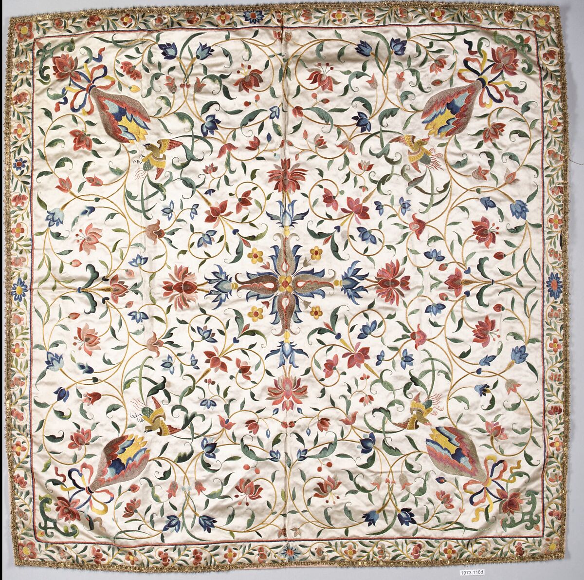 Chalice veil, Silk, Chinese, for European market