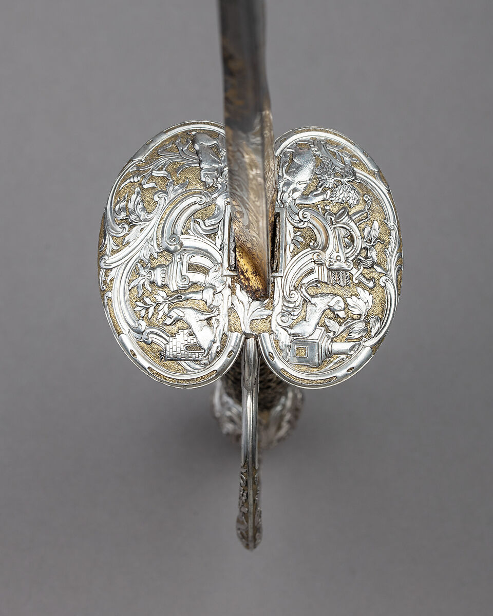 Smallsword, Silver, gold, wood, steel, French, Strasbourg