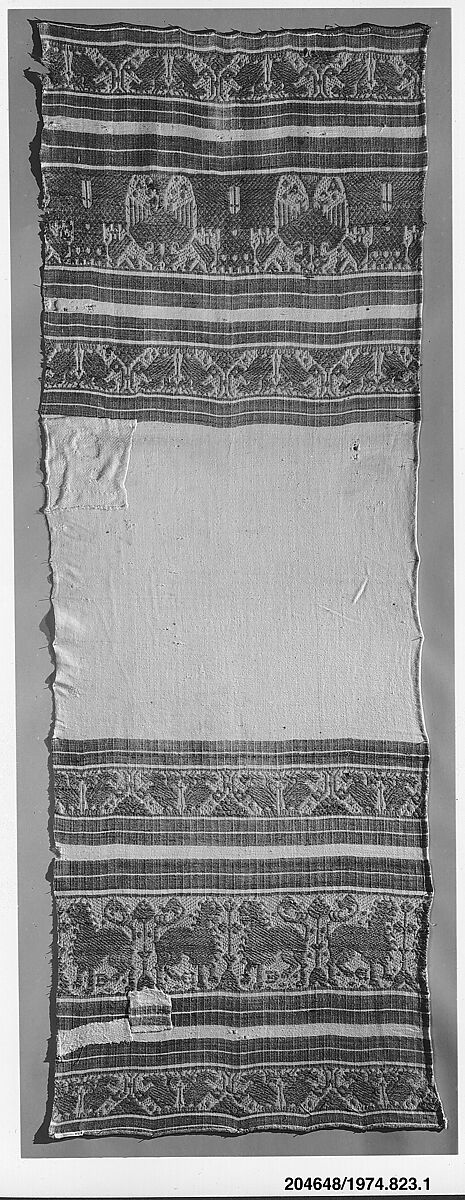 Towel, Linen and cotton, Italian, Perugia 