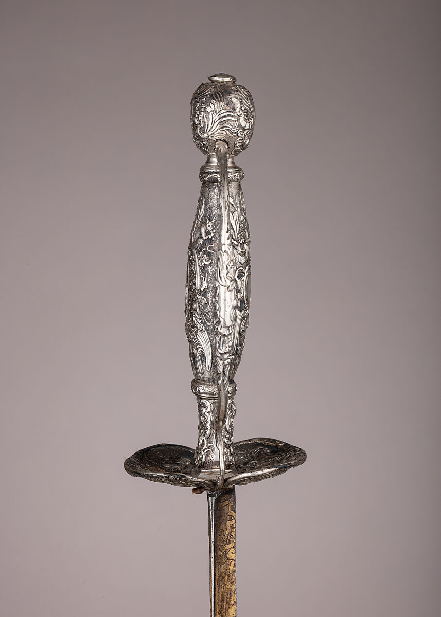 Smallsword, Silver, steel, gold, textile, French, Paris
