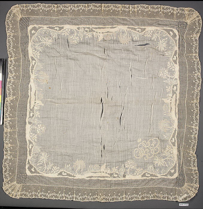 Handkerchief | French, probably for Russian market | The Metropolitan ...