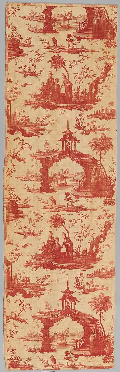 Pair of quilted panels, Cotton, British