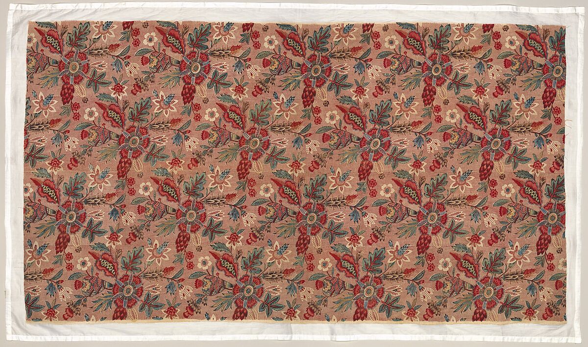 Piece, Probably Oberkampf Manufactory (French, active 1760–1843), Cotton and linen, French, probably Jouy-en-Josas 