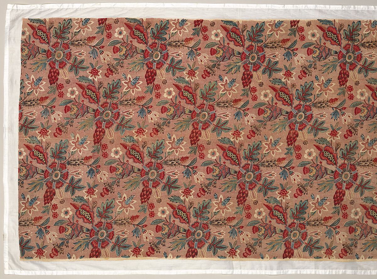 Piece, Probably Oberkampf Manufactory (French, active 1760–1843), Cotton and linen, French, probably Jouy-en-Josas